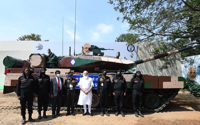 Prime Minister Narendra Modi Hand Over Arjun Main Battle Tank to Indian Army