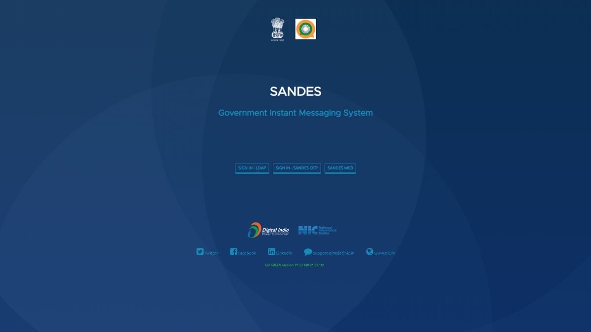 Sandes App Government Insatant Messaging System GIMS App