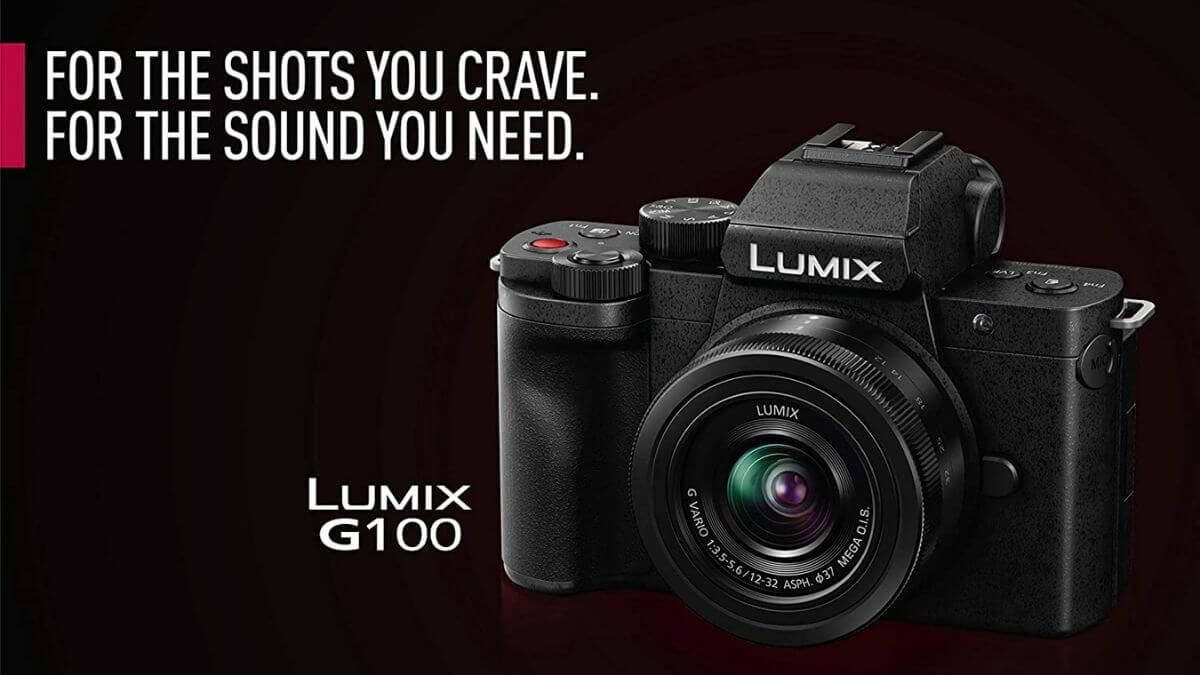 Panasonic Lumix G100 4K Mirrorless Vlogging Camera (Black) with Bluetooth Tripod Grip