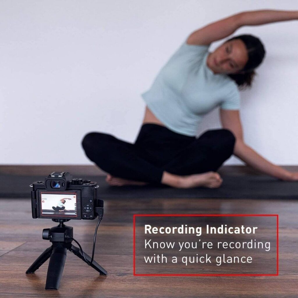 Panasonic Lumix G100 4K Mirrorless Vlogging Camera Recording Indicator
