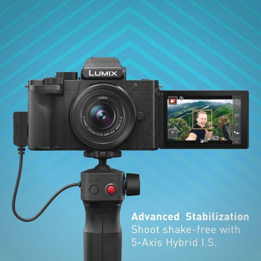 Panasonic Lumix G100 4K Mirrorless Vlogging Camera Screen Sabilization